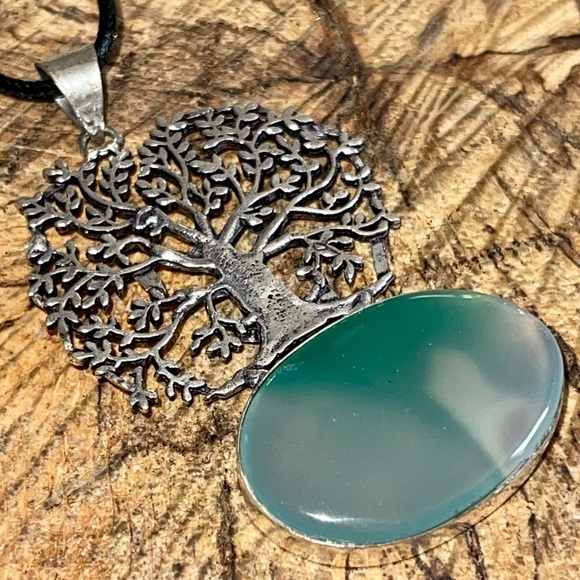 The Tree of Life Botswana Agate Pendant 2 7/8” - Picture 11 of 15